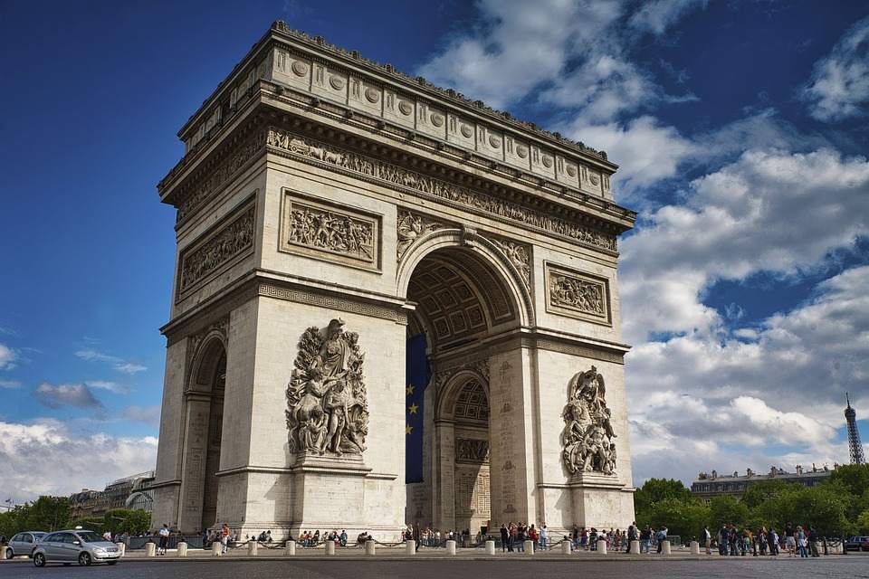 Foto do Arco do Triunfo em Paris